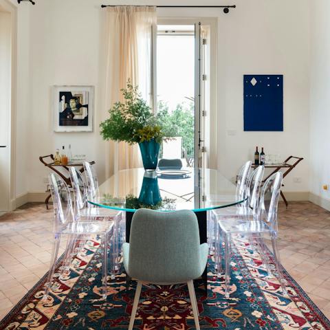 Gather everyone for delicious family meals in the dining room