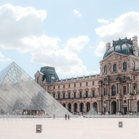 Browse the art at the Louvre Museum – it's within walking distance