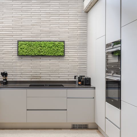 Cook up a storm in the kitchen, decked out with all the bells and whistles