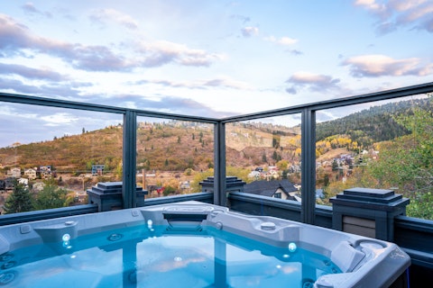 Relax in the hot tub when you're back from the slopes or trails