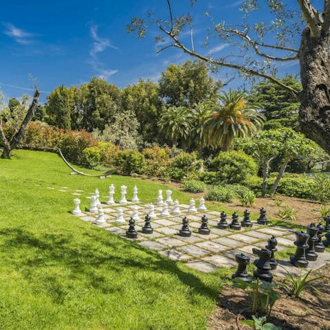 Wander through the manicured French gardens