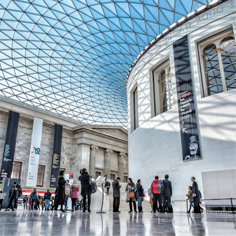 Walk fifteen minutes to the British Museum