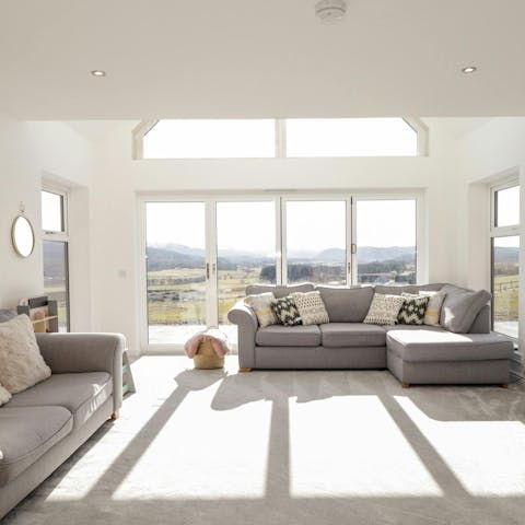 Take in the stunning views over the Scottish countryside