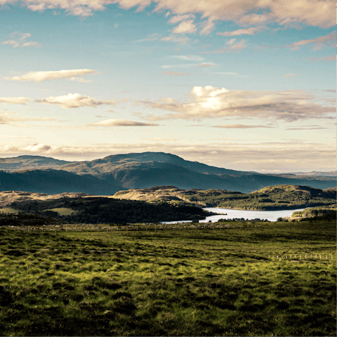 Explore the area, including Inverness, a short drive away
