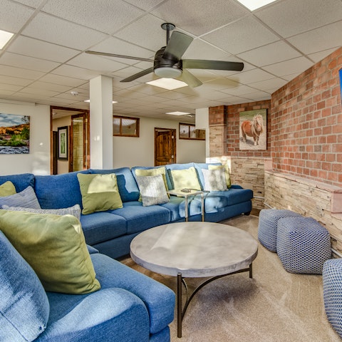 Gather for a games night in the rec room