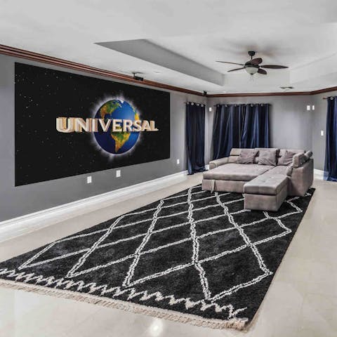 Watch a film in the home cinema