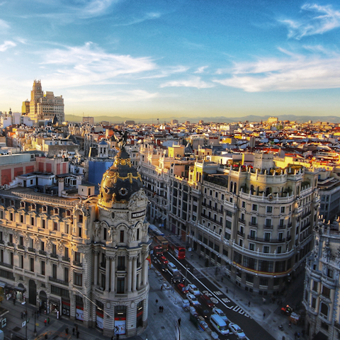 Explore Madrid, including the Royal Botanical Gardens, a five-minute stroll away