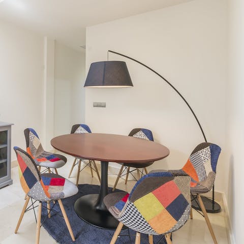 Savour some tapas at the dining table