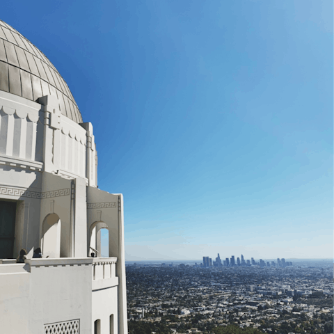 Make your way a few miles up to Griffith Observatory for breathtaking city views