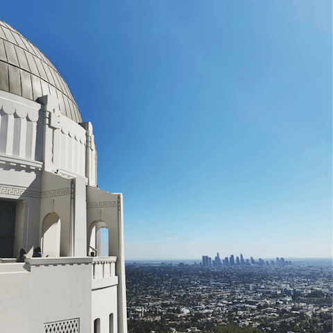 Make your way a few miles up to Griffith Observatory for breathtaking city views