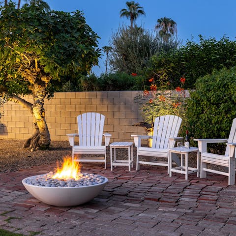 End the evening with good conversation around the fire pit