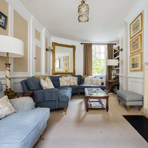 Curl up on the sofa with a good book and a hot mug of tea