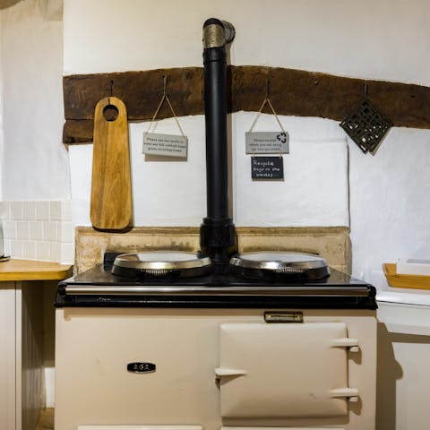 Treat your loved ones to a roast dinner, cooked up in the Aga