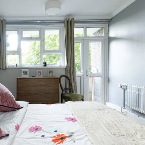 The private bedroom balcony