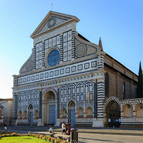 Take a short stroll to the Basilica of Santa Maria Novella