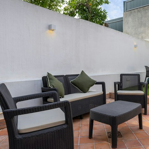 Look forward to relaxing with a coffee and a pastel de nata on the terrace