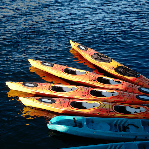 Join in with the fun and go kayaking – Dale is a magnet for watersports
