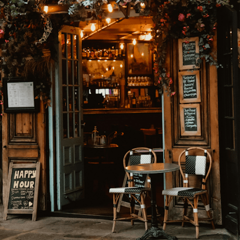 Soak up the atmosphere with drinks in a local cafe