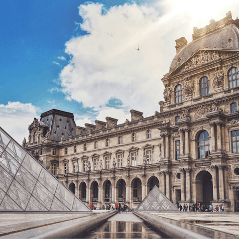 Begin your Parisian stay with a stroll to the Louvre