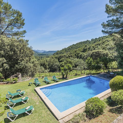 Revel in the peace of your secluded location and relax by the pool