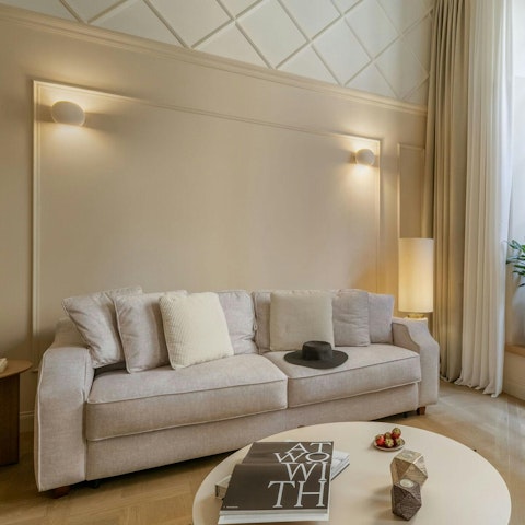 Relax on the sofa after a busy day exploring Florence