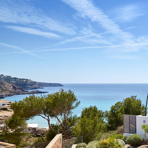 Take in the sea views from your terraces