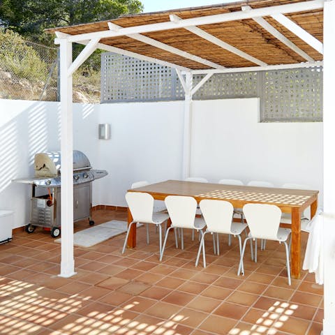 Fire up the grill and enjoy an evening barbecue together