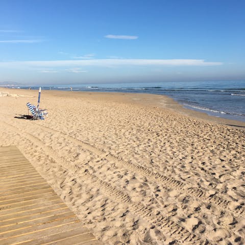 Hit the soft sand of Denia's beaches, within 2.5 miles of the villa