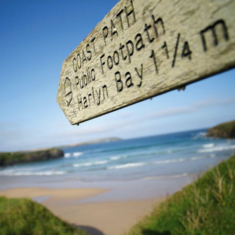 Make morning walks along Harlyn and Constantine Bays part of the new routine