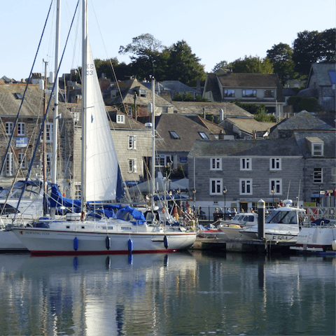 Head into Padstow for an afternoon amble, just a four-mile drive