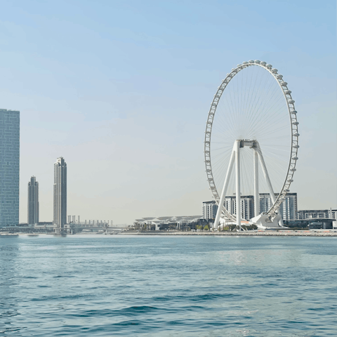 Soak up the city views from nearby Ain Dubai