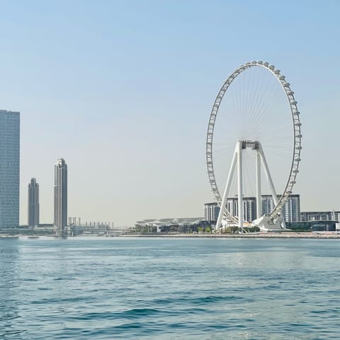 Soak up the city views from nearby Ain Dubai
