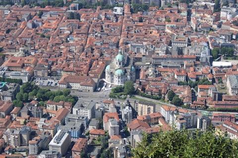 Explore Como's medieval cathedral, Roman walls, and elegant lakefront piazzas, a sixteen-minute drive