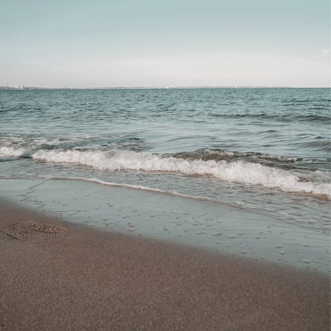 Head to Ivo Beach, a ten-minute walk away