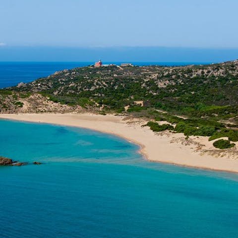 Walk to the peaceful beach nearby in just minutes