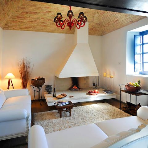 Cosy up for evenings in front of the fire