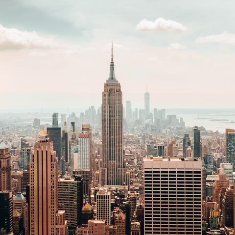 Stretch your legs with a stroll over to the iconic Empire State Building