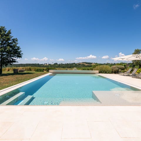 Find peace and relaxation while lounging by the pool