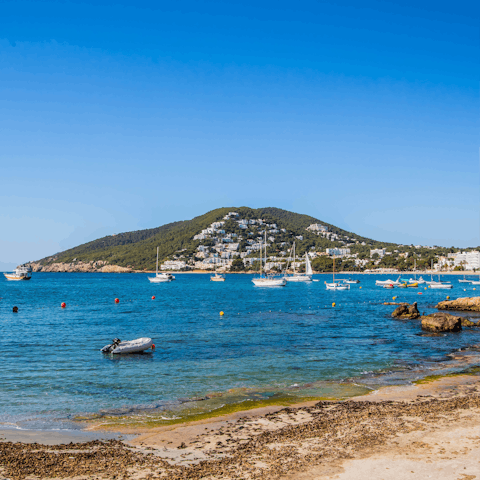 Stroll into Santa Eulalia – just a few minutes' walk away
