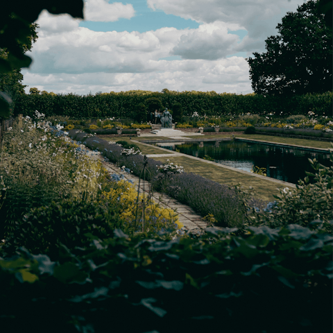 Wander over to idyllic Kensington Gardens, just ten-minutes away by foot