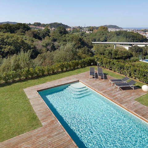 Cool off in the beautiful private pool