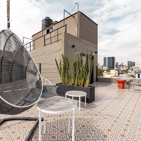 Soak up skyline views from the rooftop terrace