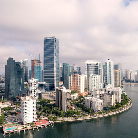 Drive twenty-five minutes to explore Downtown Miami