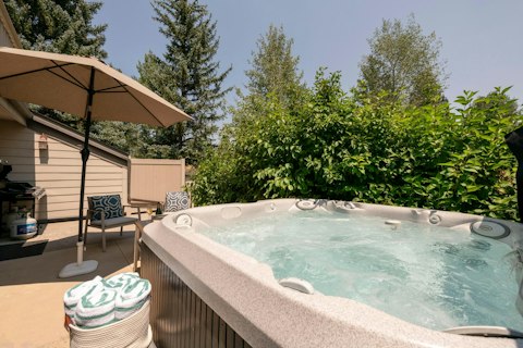 Ease into the hot tub after a day on the mountain