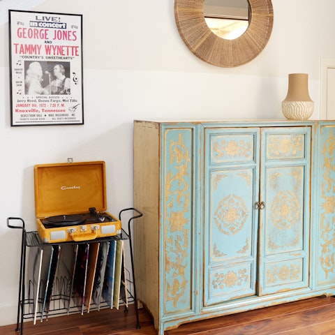 Stick some country music on the record player as you sip bourbon on the rocks