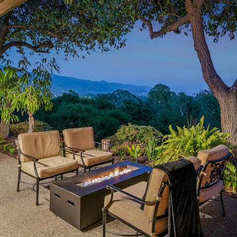 Spend long summer nights by the crackling fire