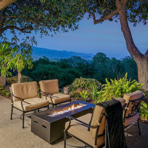 Spend long summer nights by the crackling fire