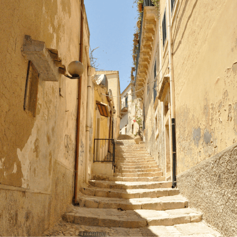 Explore Sicily from your door – the stunning baroque city of Noto is just a thirty-five-minute drive