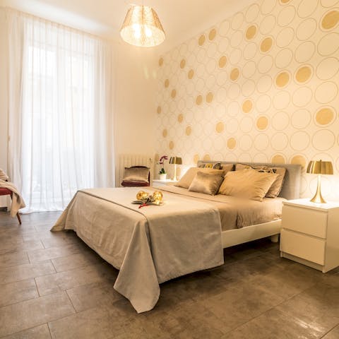 Sleep soundly in light and airy bedrooms