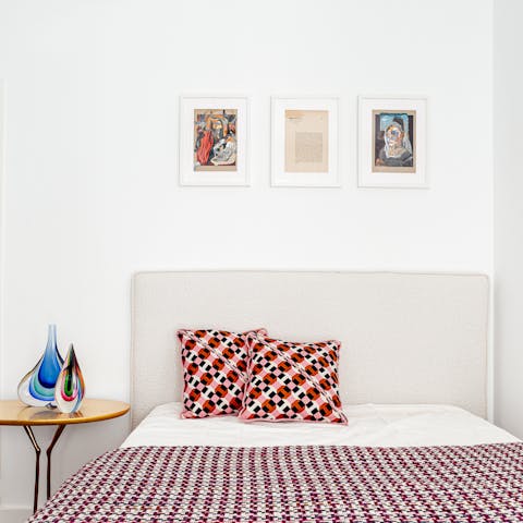 Sleep soundly in the stylish bedroom
